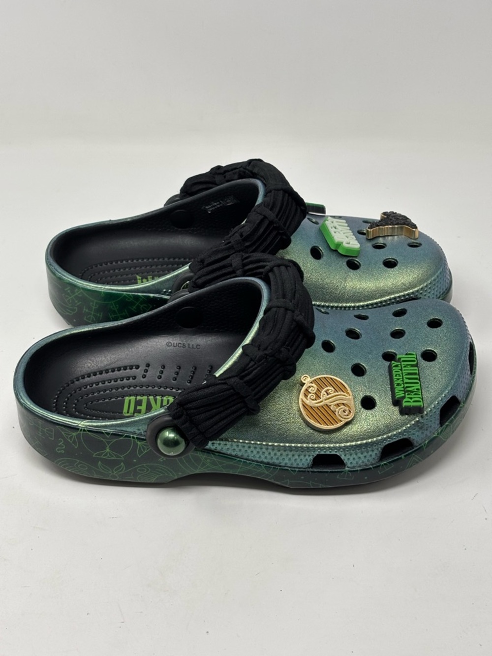 CROCS X Wicked Elphaba Classic Crocs Shoes Size Women’s 7 - Picture 6 of 16